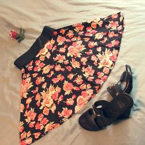 VTG Floral miniskirt